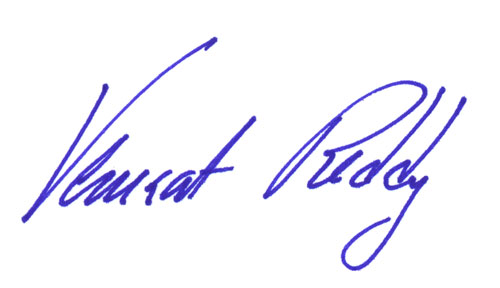 Chancellor Venkat Reddy's Signature