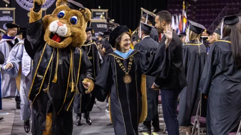Chancellor Sobanet at Spring 2026 Commencement